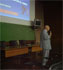 Profesor José E. Fernández Britto presentando la conferencia del Dr.C.Obregón
